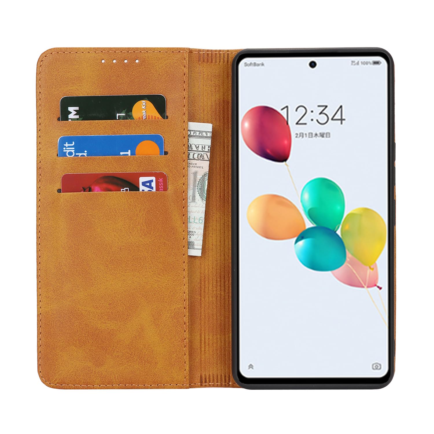 Amazon.co.jp: ZTE あんしんファミリースマホ ケース 手帳型 A303ZT